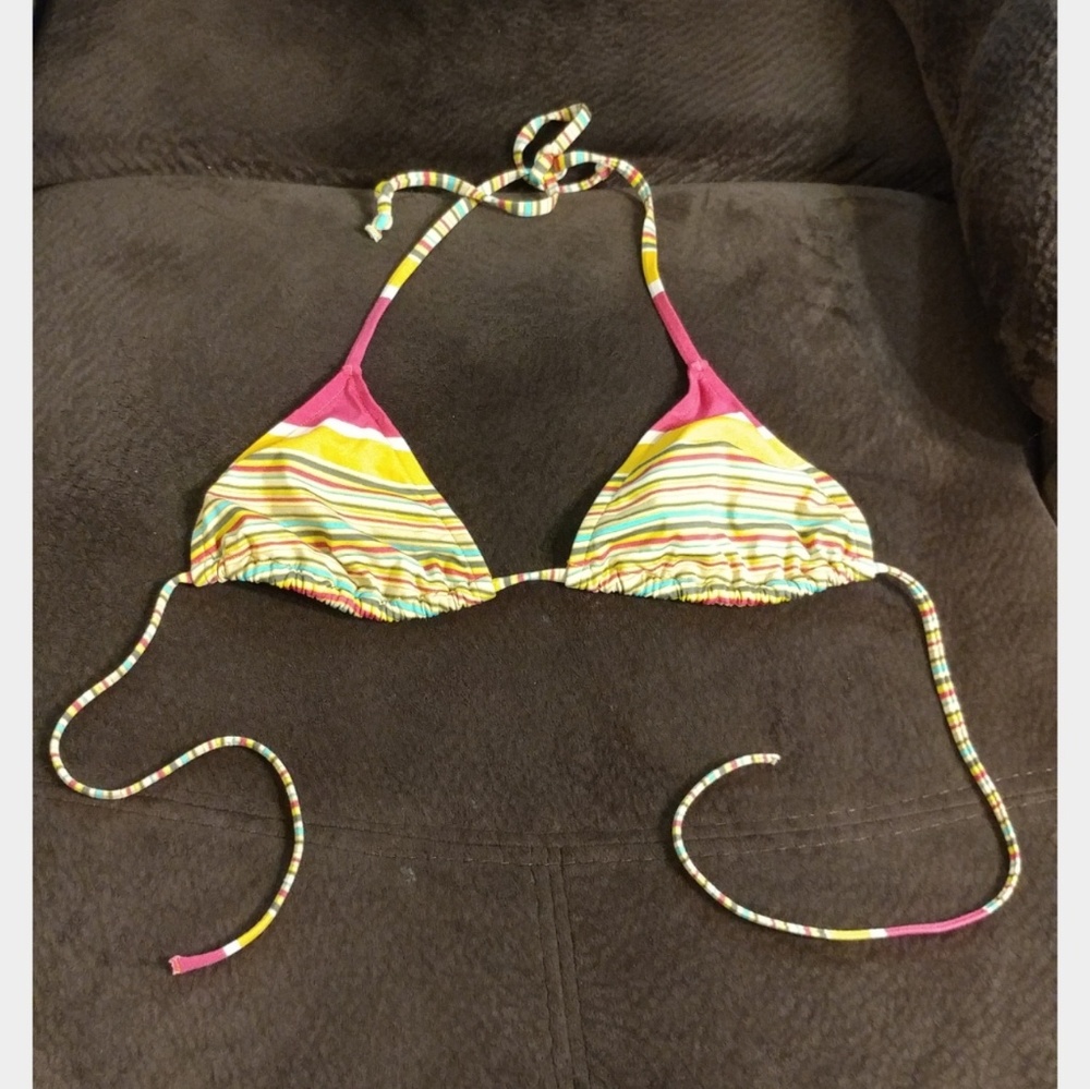 Old Navy striped bikini top